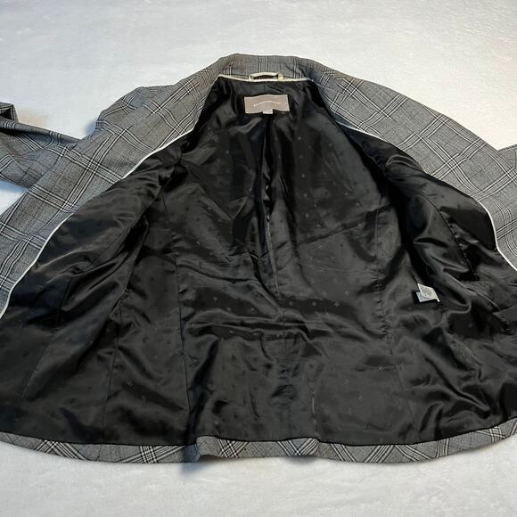 Banana Republic Women's Wool Blend Plaid Single Button Blazer Size 8 Career - Picture 7 of 12